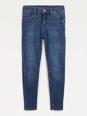 Jeansy Tommy Hilfiger Simon Skinny Faded Hemp Chłopięce Denim | TH534QUX