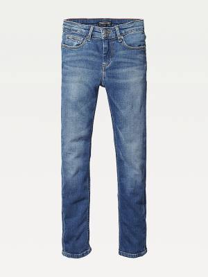 Jeansy Tommy Hilfiger Slim Fit Chłopięce Denim | TH741BJO