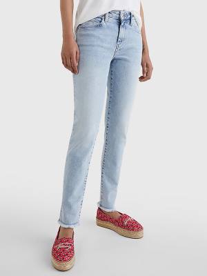 Jeansy Tommy Hilfiger Venice Mid Rise Slim Damskie Denim | TH491XLW