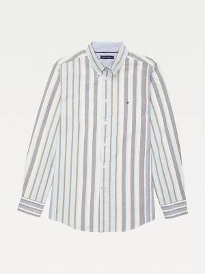 Koszule Tommy Hilfiger Adaptive Custom Fit Stripe Męskie Niebieskie | TH679AVK