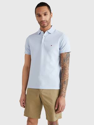 Koszulki Polo Tommy Hilfiger 1985 Essential Slim Fit Męskie Niebieskie | TH284FYZ