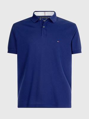 Koszulki Polo Tommy Hilfiger 1985 Essential TH Flex Męskie Niebieskie | TH581NUW