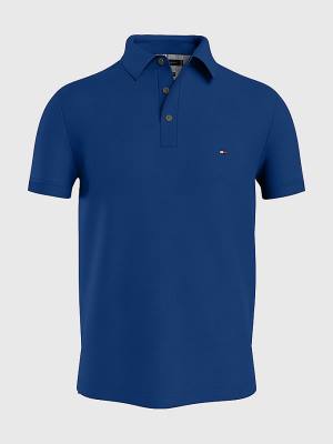 Koszulki Polo Tommy Hilfiger 1985 Essential Slim Fit Męskie Niebieskie | TH862IVM