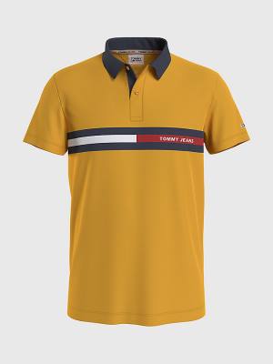 Koszulki Polo Tommy Hilfiger Regular Fit Męskie Żółte | TH349PTL