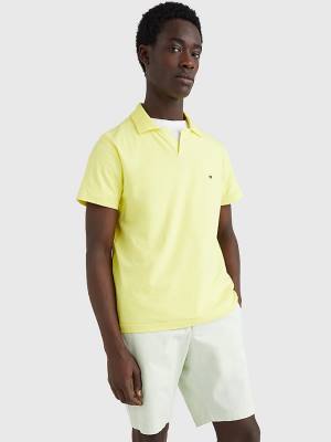 Koszulki Polo Tommy Hilfiger TH Flex Slim Fit Męskie Żółte | TH382WRA