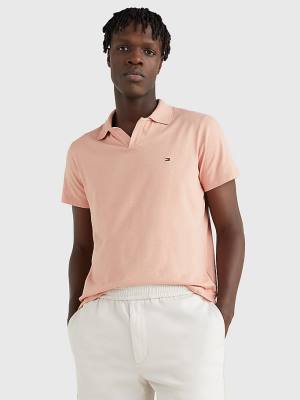 Koszulki Polo Tommy Hilfiger TH Flex Slim Fit Męskie Pomarańczowe | TH786PNT