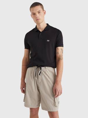 Koszulki Polo Tommy Hilfiger TH Flex Tech Essentials Slim Męskie Czarne | TH381MJU