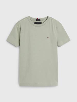 Koszulki Tommy Hilfiger Essential Organic Bawełniane Chłopięce Szare | TH723DEN