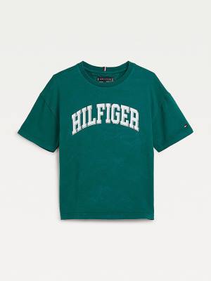 Koszulki Tommy Hilfiger Organic Bawełniane Tie-Dye Chłopięce Zielone | TH594NTO