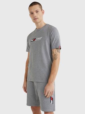 Koszulki Tommy Hilfiger Sportowe TH Cool Essential Męskie Szare | TH487TRM