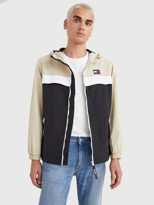 Kurtki Tommy Hilfiger Badge Chicago Windbreaker Męskie Czarne | TH568KTM