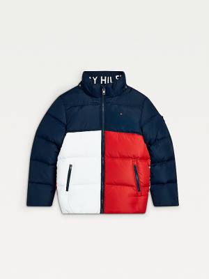 Kurtki Tommy Hilfiger Essential Down Chłopięce Niebieskie | TH095OLK