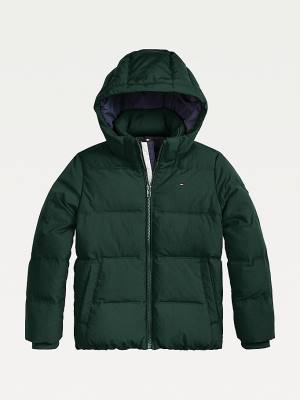 Kurtki Tommy Hilfiger Essential Padded Back Logo Chłopięce Zielone | TH516IMN