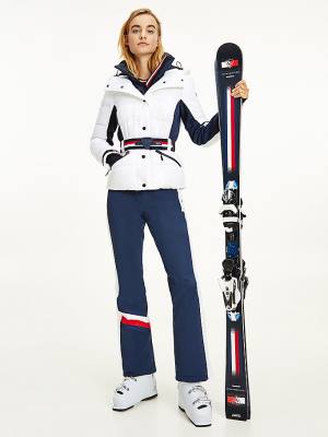 Kurtki Tommy Hilfiger Rossignol Tonal Ski Damskie Białe | TH807RYI