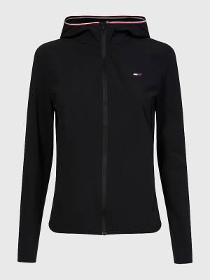 Kurtki Tommy Hilfiger Sportowe Zip-Thru Performance Damskie Czarne | TH345ERU