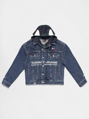 Kurtki Tommy Hilfiger Tommy X AAPE Denim Męskie Denim | TH293NYR