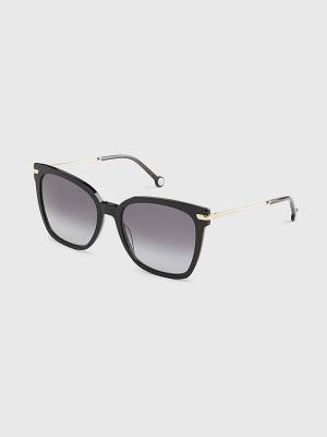 Okulary Słoneczne Tommy Hilfiger Cat Eye Damskie Czarne | TH507TJS