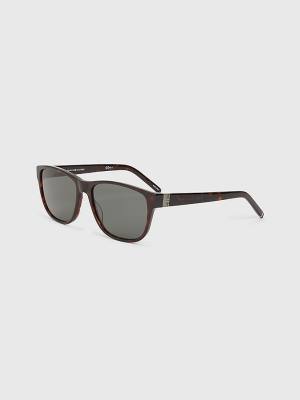 Okulary Słoneczne Tommy Hilfiger Tortoiseshell Rectangular Frame Męskie Brązowe | TH372LVC