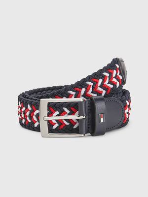 Paski Tommy Hilfiger Elasticated Braided Męskie Niebieskie | TH821FHZ