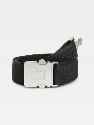 Paski Tommy Hilfiger Webbing Utility Klamry Męskie Czarne | TH641HUY