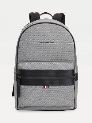 Plecaki Tommy Hilfiger Elevated Modern Woven Backpack Męskie Szare | TH705ZPS