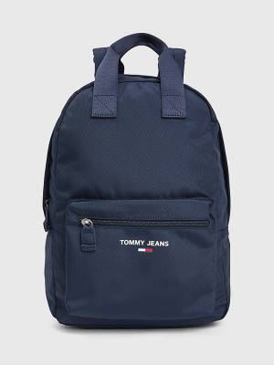 Plecaki Tommy Hilfiger Essential Logo Backpack Damskie Niebieskie | TH071VEL