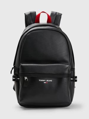 Plecaki Tommy Hilfiger Essential Logo Backpack Męskie Czarne | TH542GKD