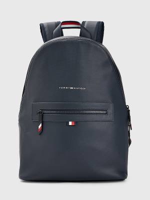 Plecaki Tommy Hilfiger Essential Signature Backpack Męskie Niebieskie | TH236KVZ