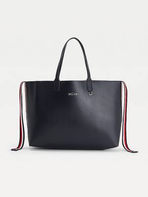 Plecaki Tommy Hilfiger Iconic Tote Damskie Niebieskie | TH379PJZ