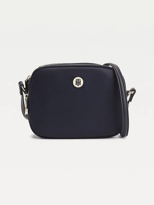 Plecaki Tommy Hilfiger Monogram Recycled Crossover Damskie Niebieskie | TH547KAO