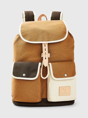 Plecaki Tommy Hilfiger Płócienne Flap Backpack Męskie Khaki | TH728ZDF