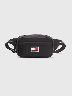 Plecaki Tommy Hilfiger Repeat Logo Bumbag Męskie Czarne | TH087TEA