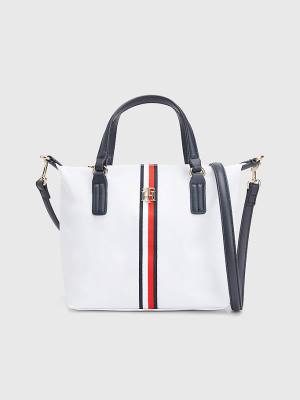 Plecaki Tommy Hilfiger Small Signature Tote Damskie Białe | TH218WKO