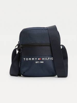 Plecaki Tommy Hilfiger TH Established Small Reporter Męskie Niebieskie | TH658ADM