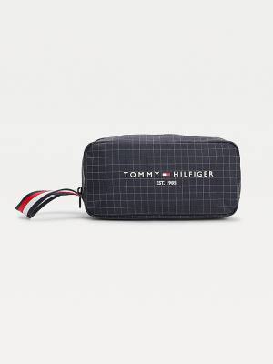 Plecaki Tommy Hilfiger TH Established Wody Repellent Washbag Męskie Niebieskie | TH965NAE