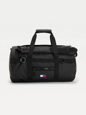 Plecaki Tommy Hilfiger Urban Tommy Badge Two-Way Duffle Męskie Czarne | TH091EPZ