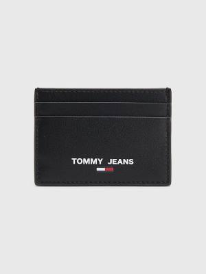 Portfele Tommy Hilfiger Essential Card Holder Męskie Czarne | TH316TKL