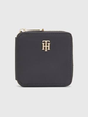 Portfele Tommy Hilfiger Medium Card Damskie Czarne | TH819LQI