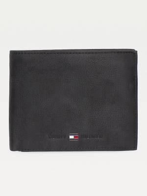 Portfele Tommy Hilfiger Skórzane Credit Card Męskie Czarne | TH386KVG