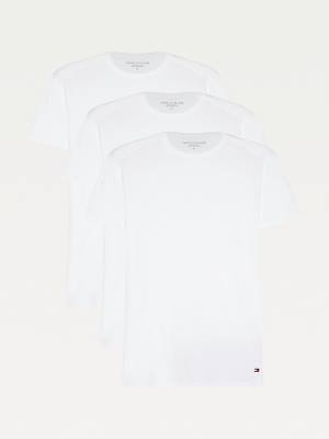 Pyjamas Tommy Hilfiger 3-Pack Premium Essential Crew Neck Męskie Białe | TH879PFQ