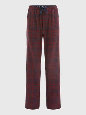 Pyjamas Tommy Hilfiger Exclusive Bawełniane Flannel Trousers Damskie Czerwone | TH381CRV