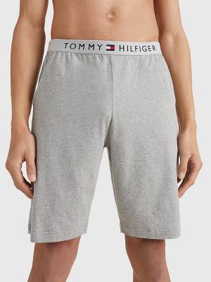 Pyjamas Tommy Hilfiger Original Jersey Logo Shorts Męskie Szare | TH697PUM