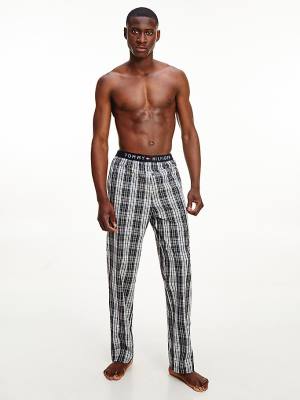 Pyjamas Tommy Hilfiger Original Woven Print Bottoms Męskie Fioletowe | TH052VDH