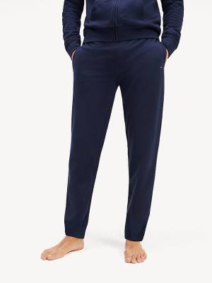 Pyjamas Tommy Hilfiger Pure Bawełniane Joggers Męskie Niebieskie | TH291MOI