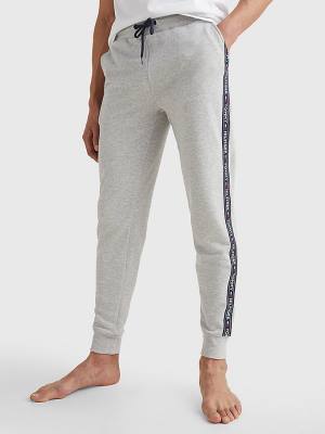 Pyjamas Tommy Hilfiger Repeat Logo Tape Joggers Męskie Szare | TH891PXC