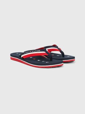 Sandały Tommy Hilfiger Webbing Beach Damskie Niebieskie | TH237GCX