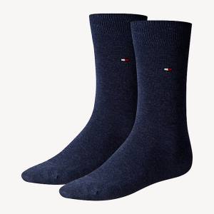 Skarpety Tommy Hilfiger 2-Pack Klasyczne Męskie Niebieskie | TH034CJE