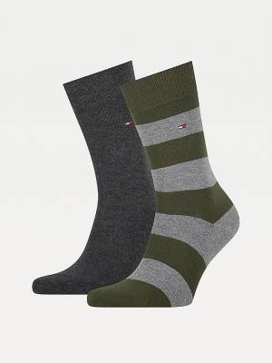 Skarpety Tommy Hilfiger 2-Pack Rugby Męskie Zielone | TH759VTC