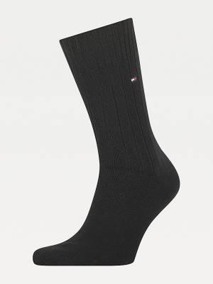 Skarpety Tommy Hilfiger Cashmere Wool Blend Męskie Czarne | TH710WOB