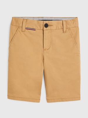 Spodnie Tommy Hilfiger 1985 Essential Chino Shorts Chłopięce Khaki | TH230MOX